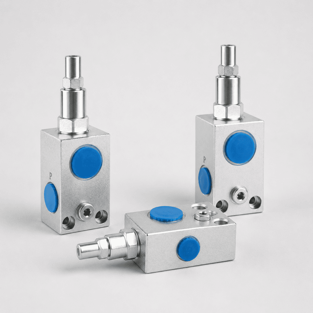 Counterbalance valves for load holding and hydraulic system control in mobile machinery