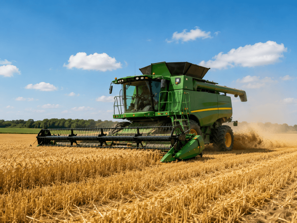 Hydraulic components for combine harvesters