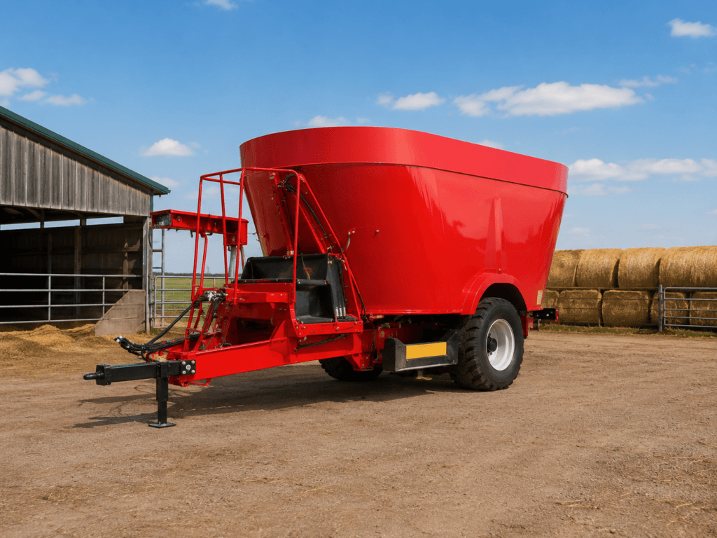 Hydraulic components for feed mixers