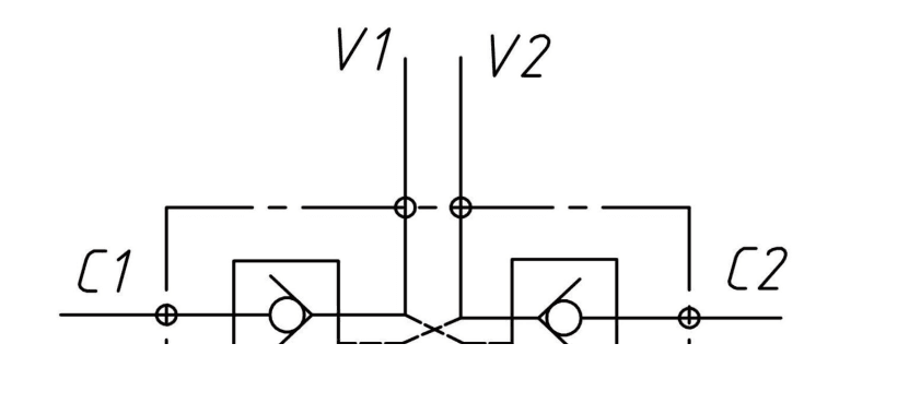 Double Pilot Check Valve Hydraulic Symbol